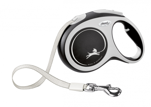 Flexi New Comfort Medium Dog Leash Black (5m Length)
