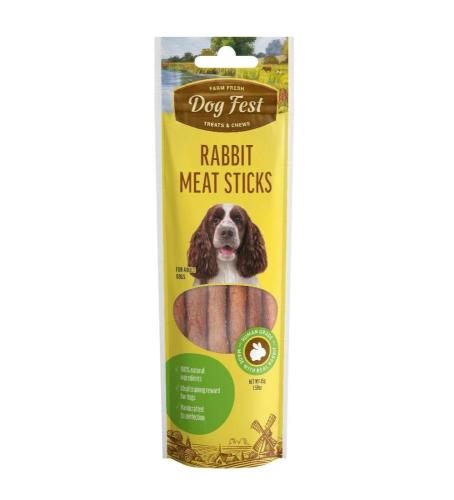 Dog Fest Rabbit Meat Sticks for Dogs | High-Protein Training Treats with Human Food Quality - 45g