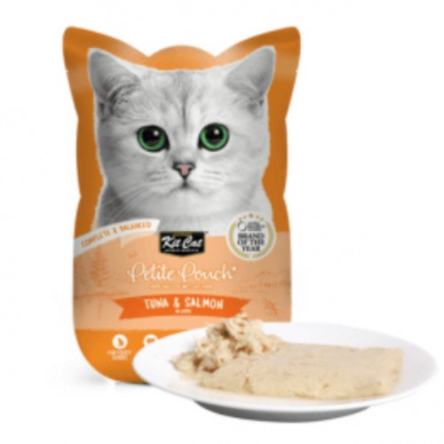 Kitcat Petite Pouch Tuna & Salmon 70g