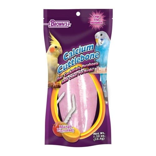 Brown's Calcium Mango Cuttlebone w/Clip 35.4g