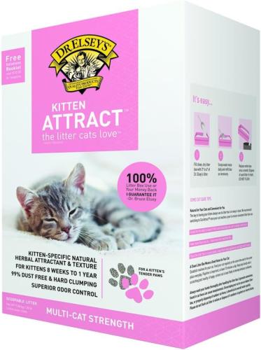 Dr. Elsey's Kitten Attract - Premium Clumping Cat Litter for Kitten Training (9 kg)
