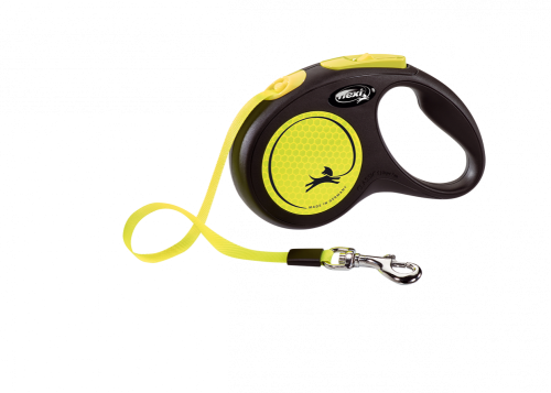Flexi New Neon Dog Leash Small Yellow (Length 5m)
