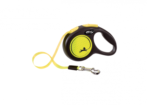 Flexi New Neon Dog Leash Extra Small Yellow (3m Length)