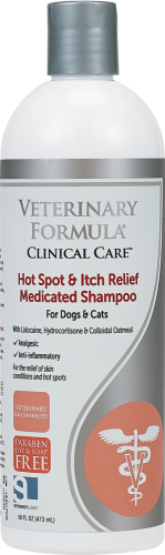 Hot Spot & Itch Relief Medicated Shampoo for Dogs and Cats 473 ml