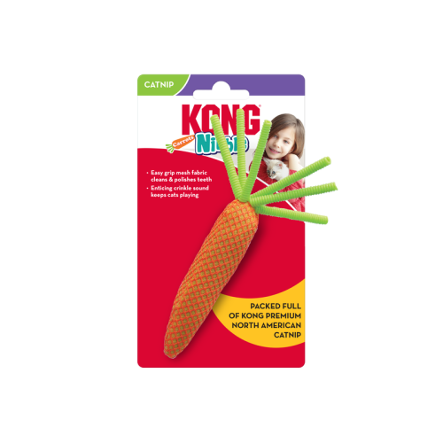 Kong Cat Toys - Stuffed Carrot Toy for Cats