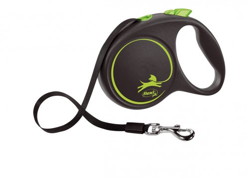 Flexi Dog Leash Black Design Large Green (Length 5m)