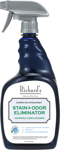 Richard's Organics Natural Stain & Odor Eliminator Spray, Natural Pet Stain & Odor Eliminator Formula Cleans Carpets, Upholstery, Hard Floors - For Pet Stains, Scratches, and More (964 ml)