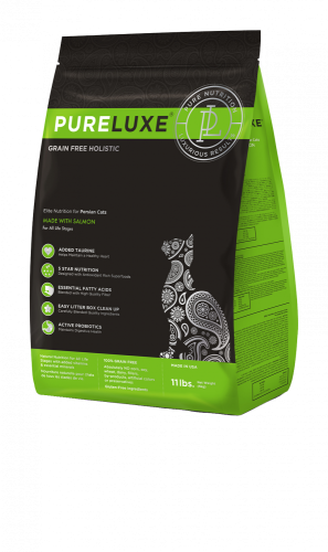 Pureluxe Elite - Special food for Persian cats of all ages - Salmon meal with chicken - 1.5 kg