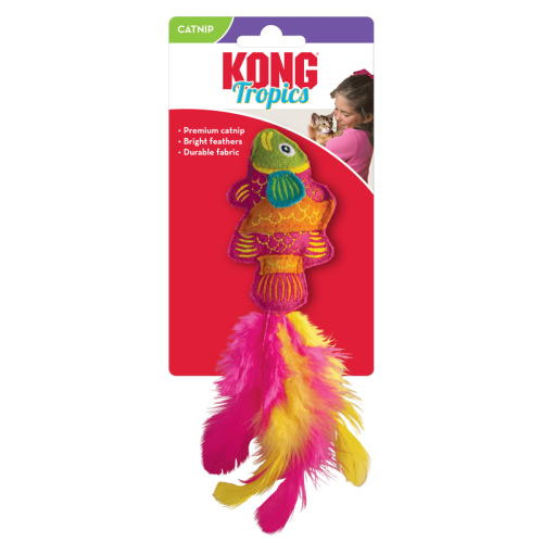 Kong Cat Toys - Tropics Fish Shape Pink