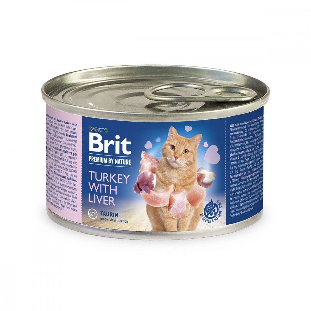 Regelmæssighed forklædt Engel Brit Premium By Nature Turkey With Liver 200 gm - Happy Tails