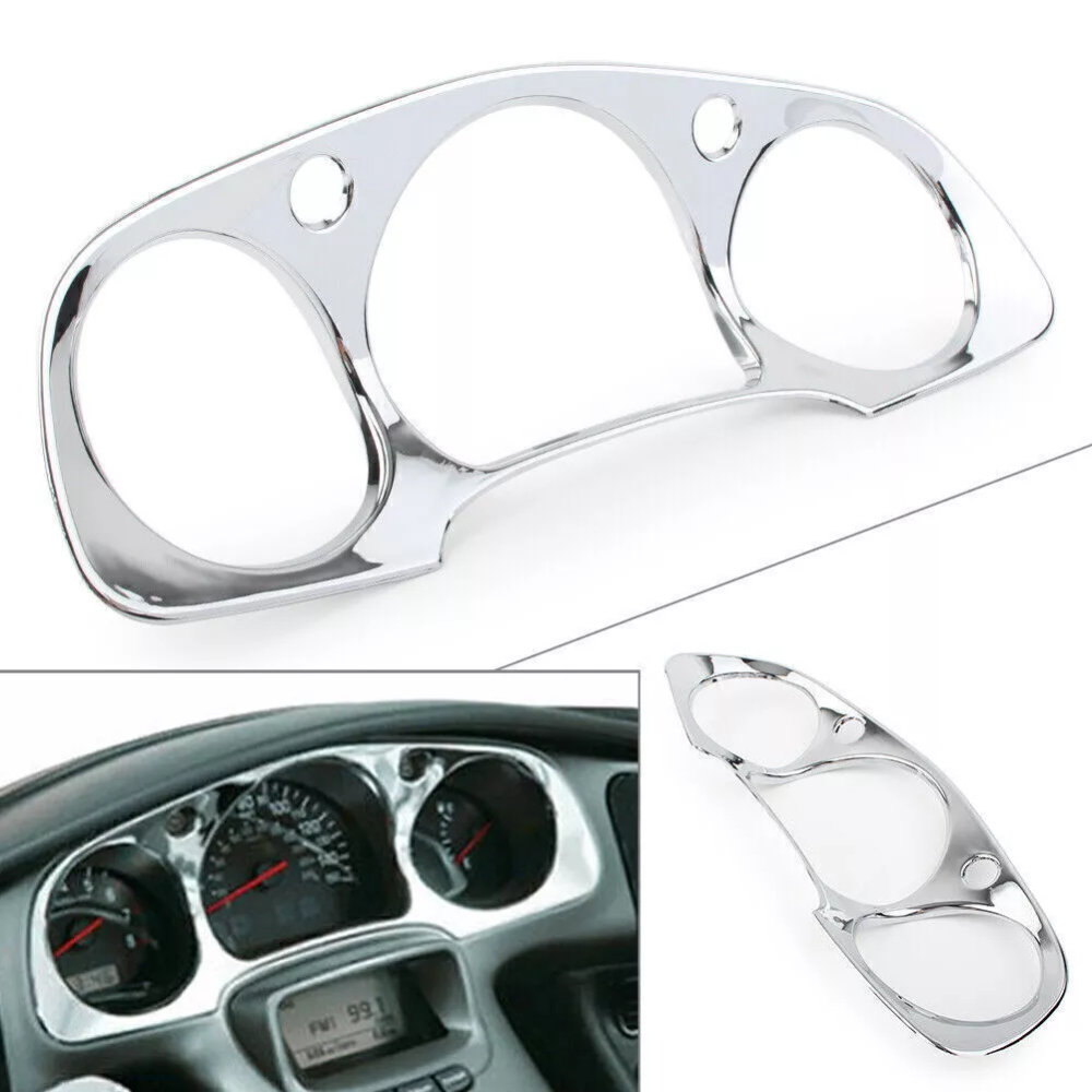 ABS Chrome Instrument Panel Accent Cover Trim for Honda Goldwing كروم غطاء العداد شوكروم 2001-2005