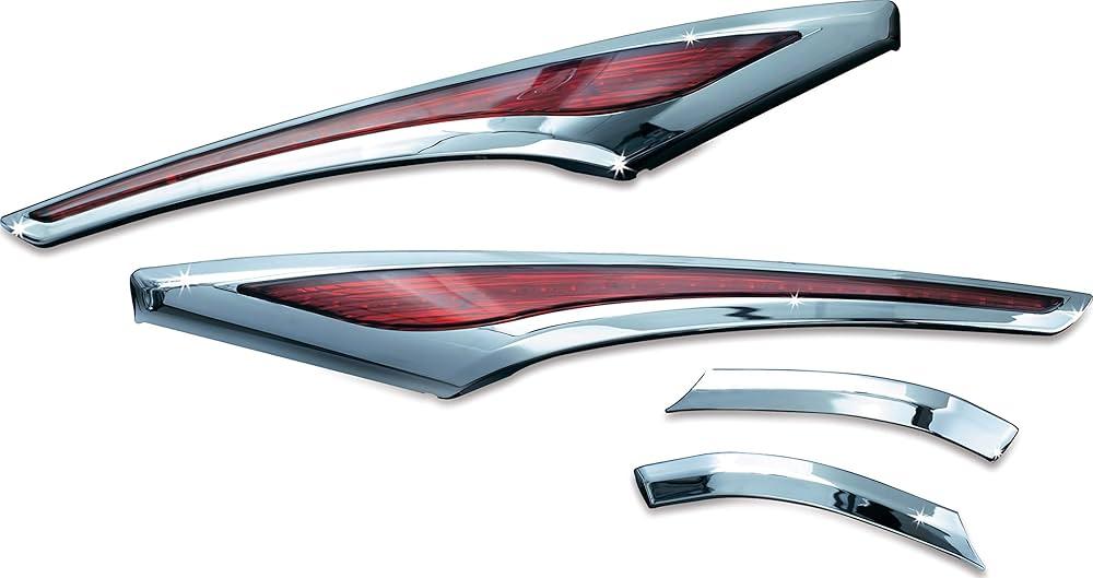 Kuryakyn 3232 Motorcycle Lighting Accessory كروم ليد الشنط الجانبية قولدوينق من شركة كرياكن 12-17