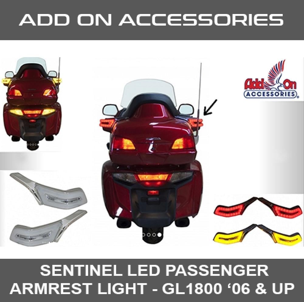 SENTINEL LED PASSENGER ARMREST LIGHT ليد كروم خلف السماعات من شركة Add On