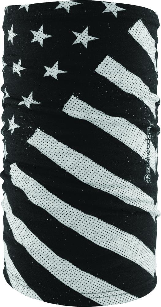 ZAN MOTLEY TUBE BLACK & WHITE FLAG بندانة تيوب علم اسود و ابيض شتوي