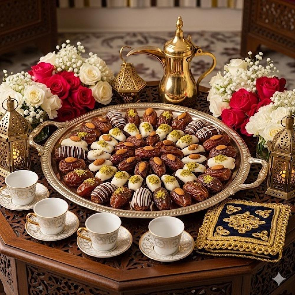 طريقه تقديم التمر في المناسبات