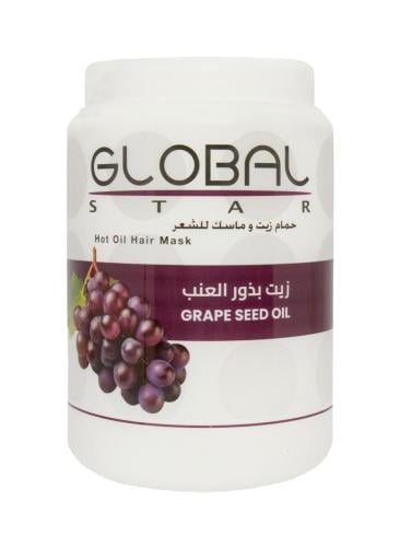 جلوبال ستار حمام زيت وماسك للشعر بخلاصة زيت بذور ا...