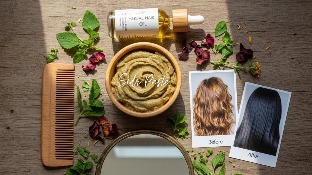 تجربتي مع السدر للشعر | النتائج بعد شهر (قبل وبعد)