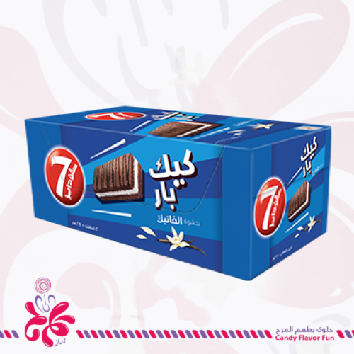 سفن دايز كيك بار بحشوة الفانيلا 12*25 جرام
