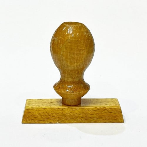 6cm×2cm ختم خشب تقليدي مستطيل