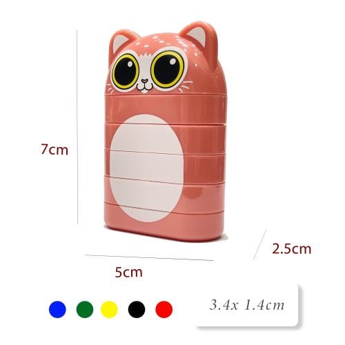 ختم  كرتوني وردي 5 طبعات