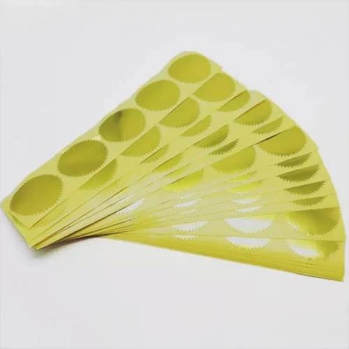 استيكر ذهبي للختم