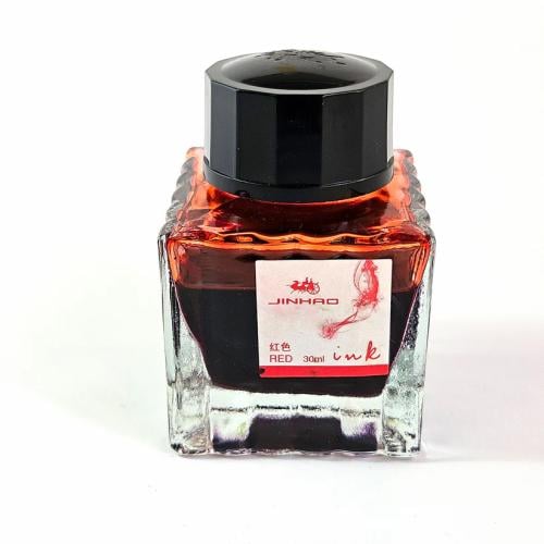 قارورة حبر جينهاو 30MM أحمر