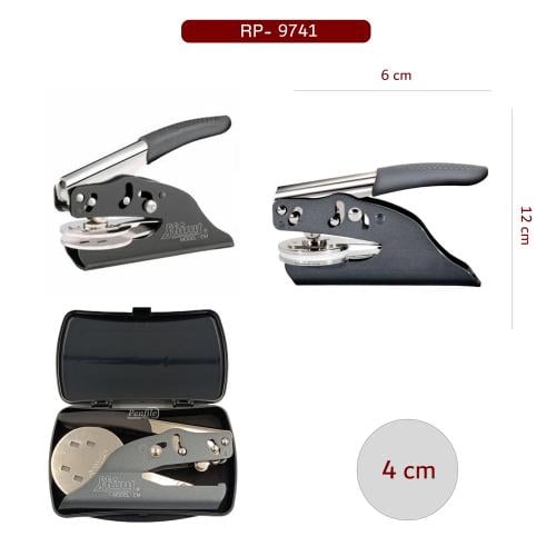 ختم مكبس ورقي مقاس 4 سم