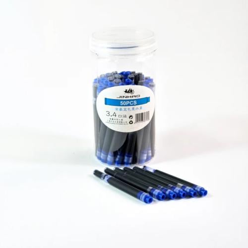 خراطيش حبر قلم المثنى لون أزرق