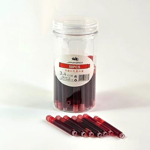 خراطيش حبر قلم المثنى لون أحمر