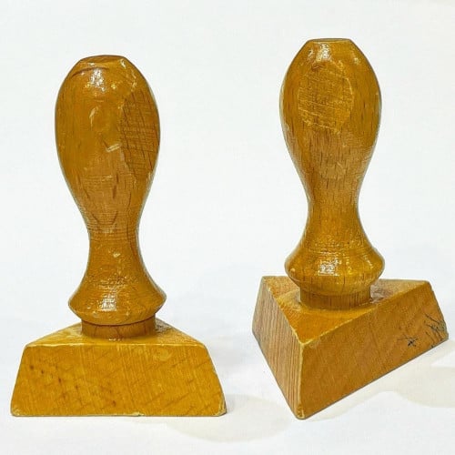 4 سم ختم خشب تقليدي مثلث