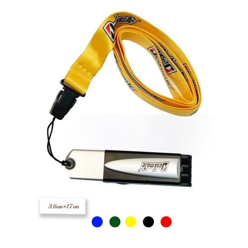 ختم بتعليقة مستطيل (فضي) - عرض 3.6سم