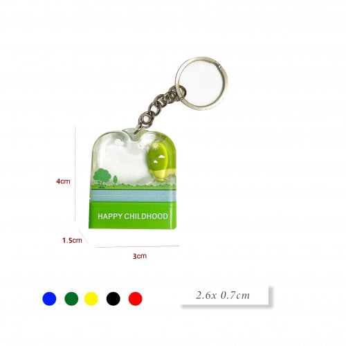 ختم شكل مائي مع ميدالية صغير - أخضر