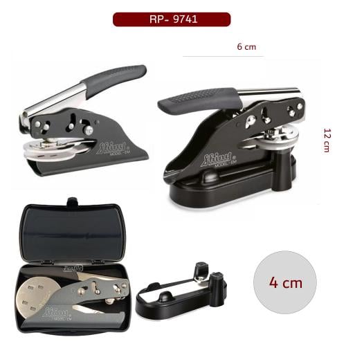 ختم مكبس ورقي مقاس 4 سم