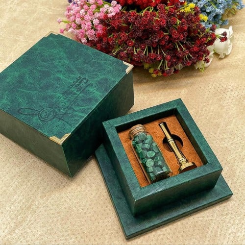 بوكس ختم الشمع الفاخر الون الأخضر