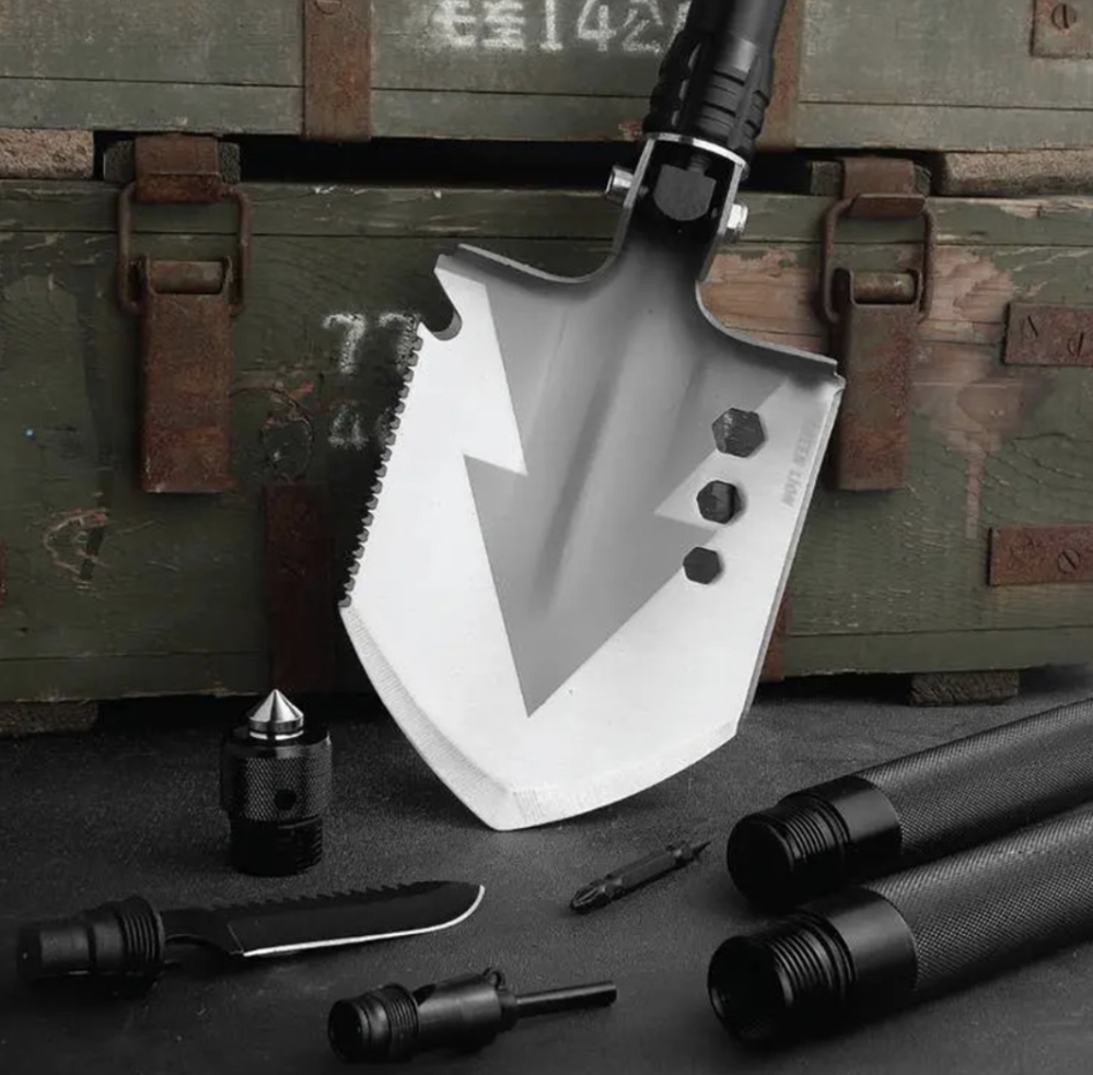 قرين لايون - مجرفة متعددة مع 14 اداة مختلفة - اسود