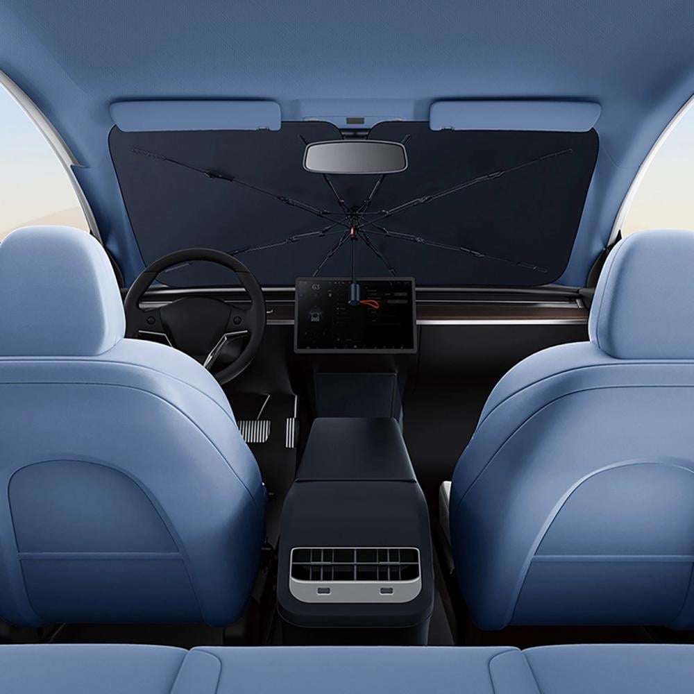 بيسوس حامية شمسية للسيارة CoolRide أسود