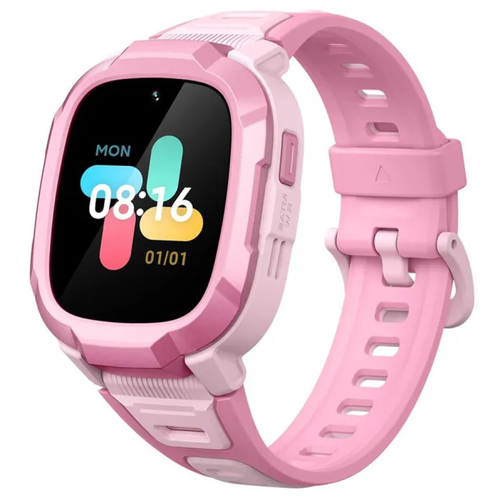 ميبرو – ساعة ذكية واتش فون P6 – وردي – مكالمات فيديو، GPS، دعم 4G