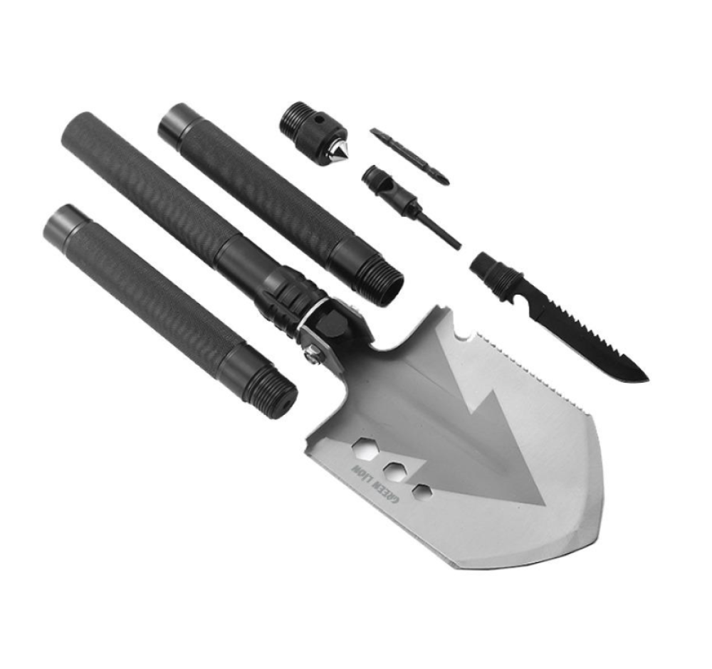 قرين لايون - مجرفة متعددة مع 14 اداة مختلفة - اسود