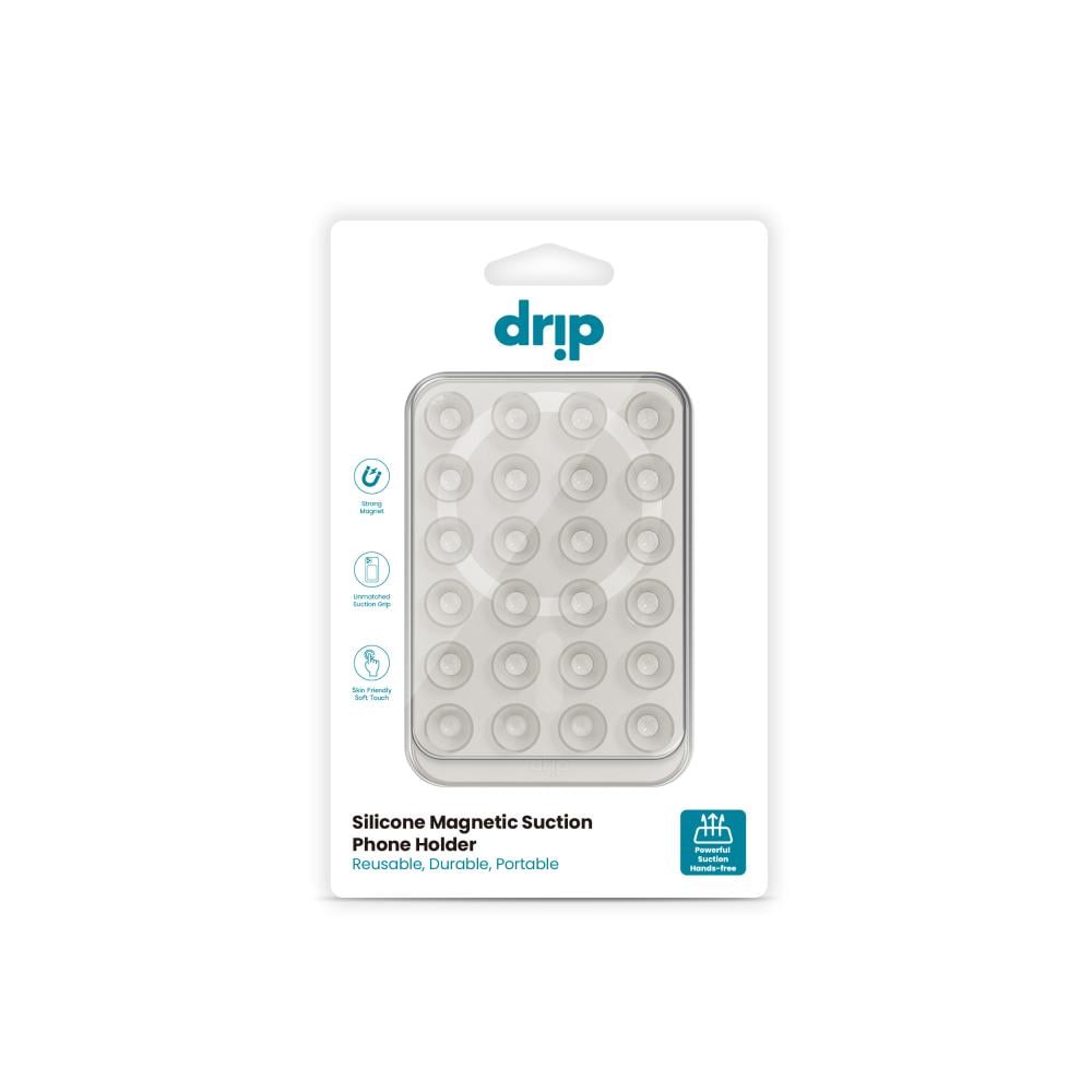 Drip حامل جوال مغناطيسي سيليكون مع اكواب شفط – ذهبي