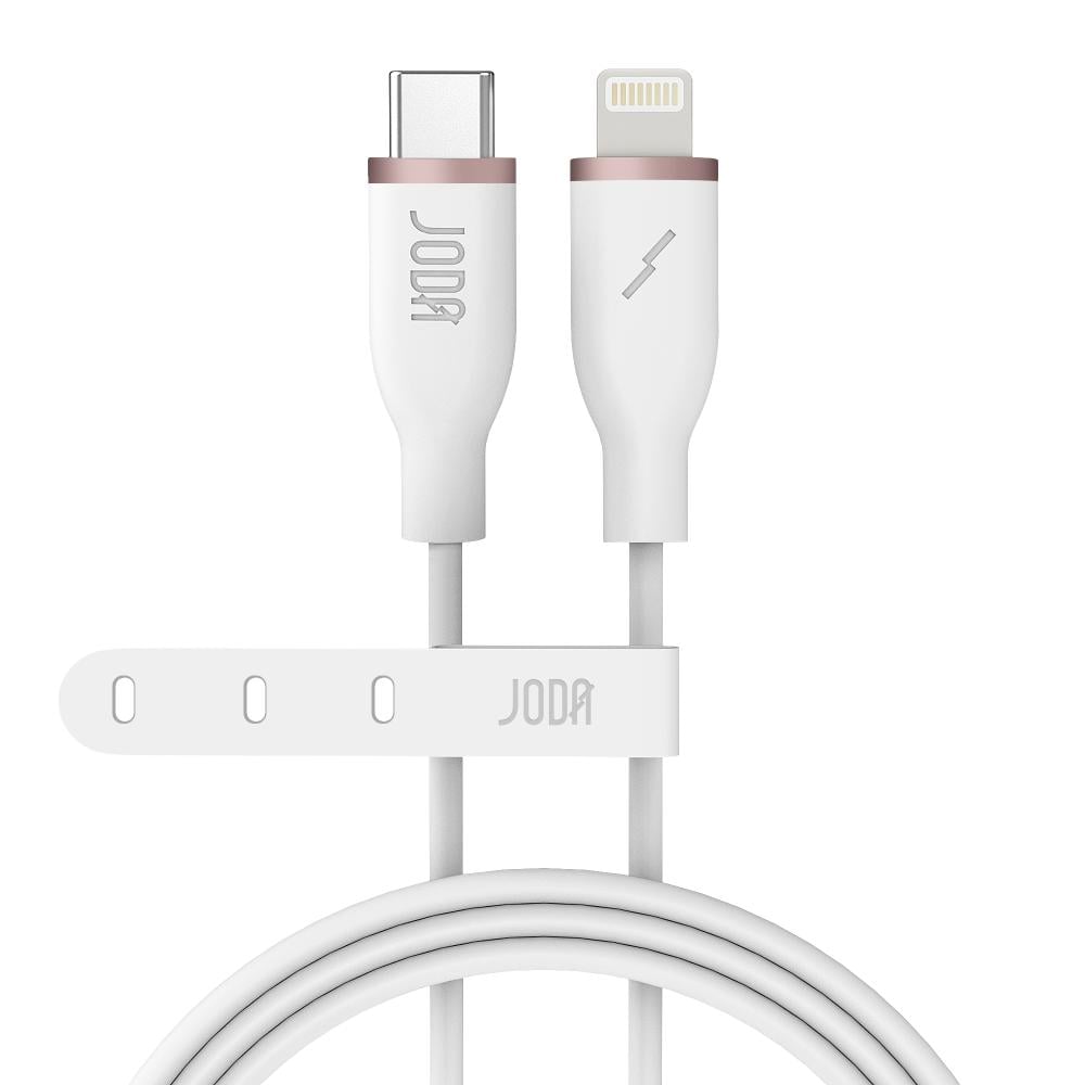 JODA SLIP 60 كابل شحن سيليكون 60 واط 1 متر – ابيض