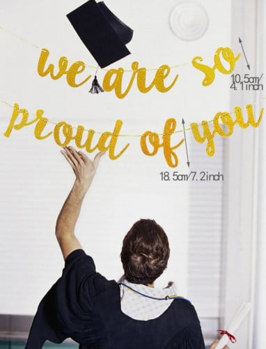 ‍ ‏‎زينه جداريه we are so proud of you باللون ( ال...