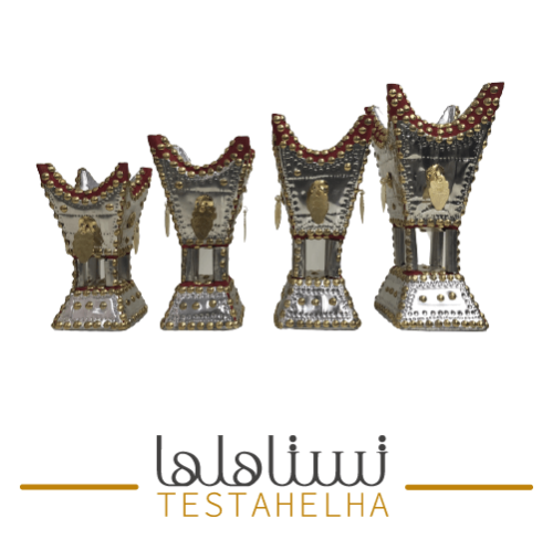 مبخرة حايلية مذهبة طقم 4 حبات