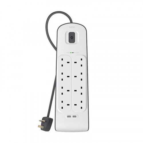 بيلكن | توصيلة 8 منافذ طاقه منفذين USB