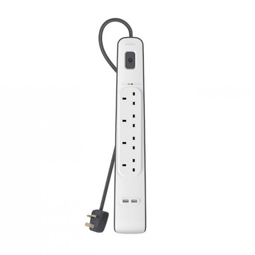 بيلكن | توصيلة 4 منافذ طاقه ومنفذين USB