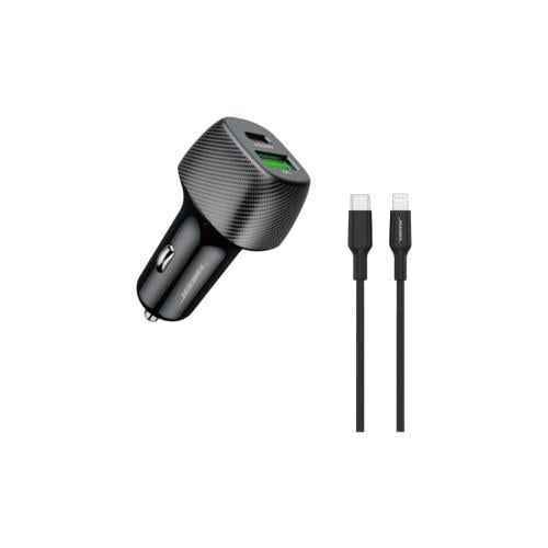 جيبل - شاحن سيارة 38 واط بمنفذ PD ومنفذ USB