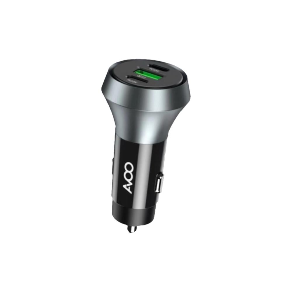افو - شاحن سياره بمنفذين pd ومنفذ USB قوه 88.5W