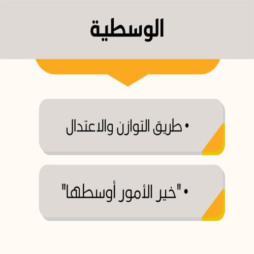 عرض باوربوينت عن الوسطية