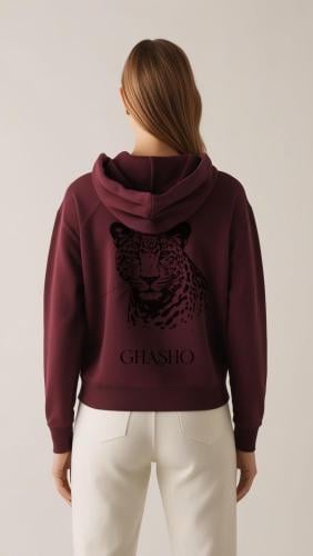 Burgundy hoodie