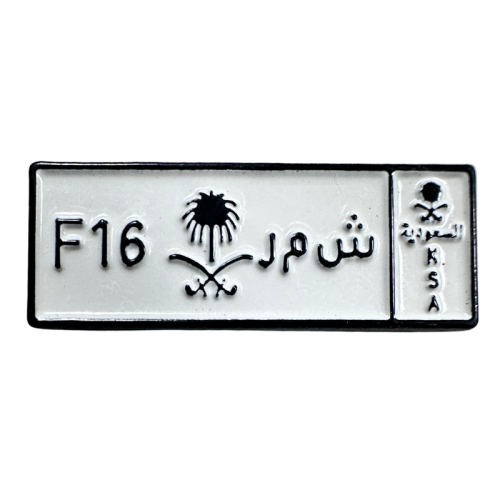 لوحة ش م ر F16 ملصق معدن 3M
