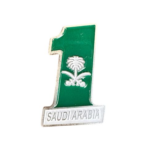 رقم واحد SAUDI ARABIA ملصق معدن 3M